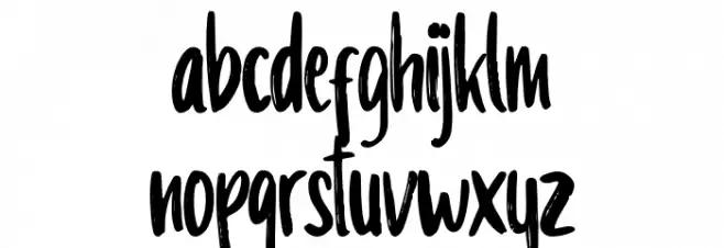 Hommy You Font LOWERCASE