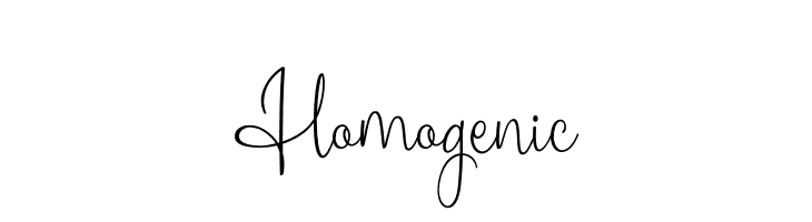 Homogenic  font caratteri gratis