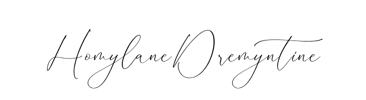 Homylane Dremyntine  フリーフォントのダウンロード
