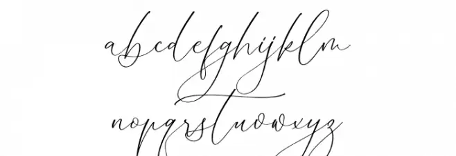 Homylane Dremyntine Schriftart Kleinbuchstaben