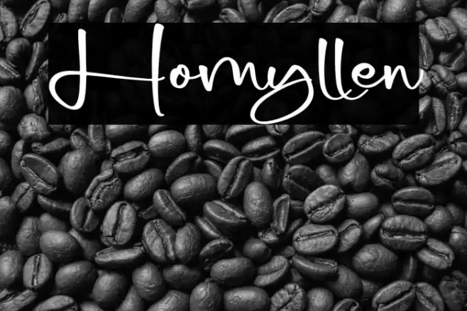 Homyllen Font examples