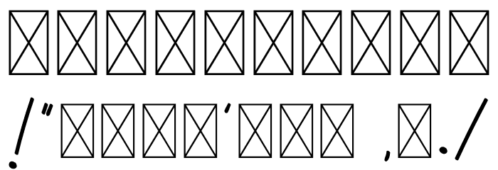 Honabite Font OTHER CHARS