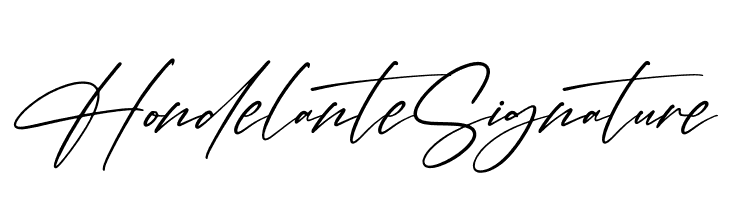 Hondelante Signature  Fuentes Gratis Descargar