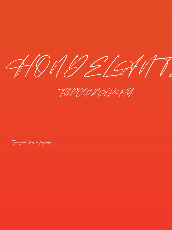 Hondelante Signature Poster