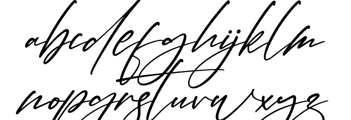 Hondelante Signature Fonte MINÚSCULAS