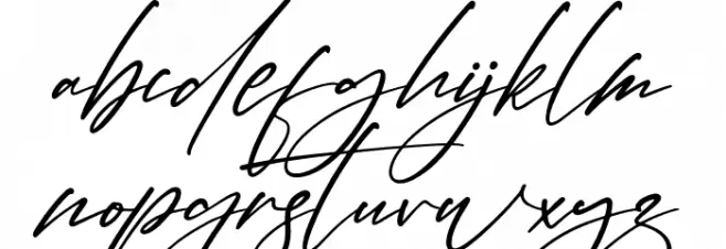 Hondelante Signature Caratteri MINUSCOLO