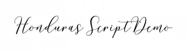 HondurasScriptDemo  Descarca Fonturi Gratis