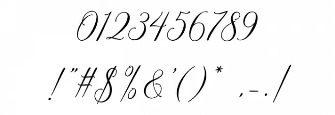 HondurasScriptDemo Font OTHER CHARS