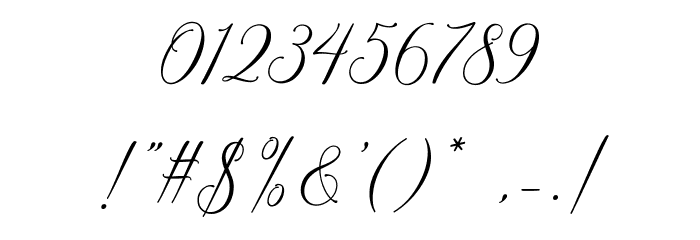 HondurasScriptDemo Font OTHER CHARS