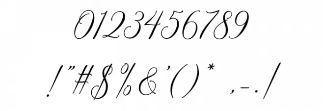 HondurasScriptDemo Font OTHER CHARS