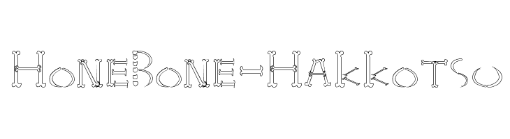 HoneBone-Hakkotsu Font