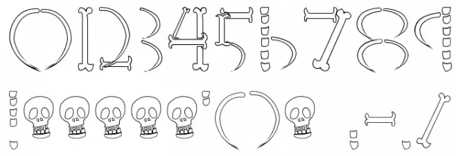 HoneBone-Hakkotsu Font OTHER CHARS