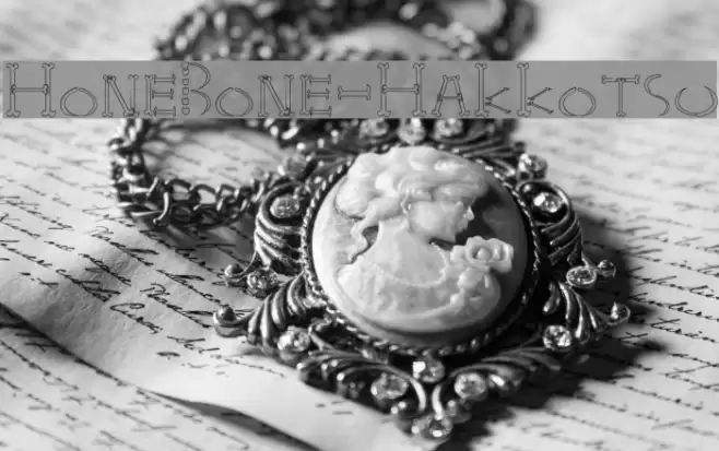 HoneBone-Hakkotsu Font examples