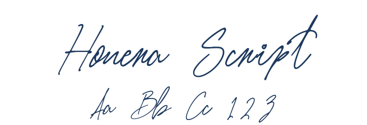 Honera Script Font Preview
