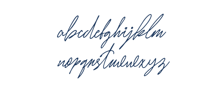 Honera Script1 Lowercase