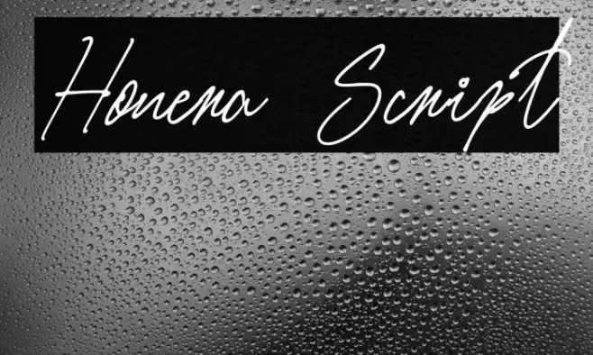 Honera Script خط examples