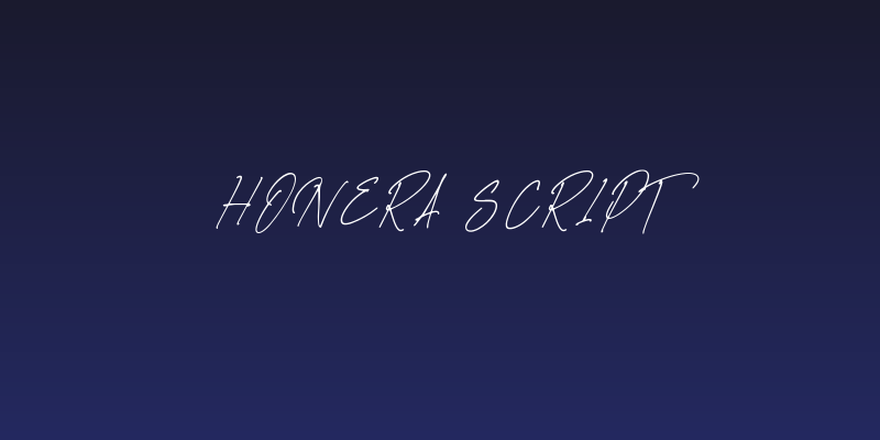 Honera Script Social Header