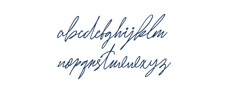 Honera Script Lowercase