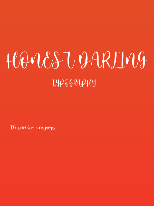 Honest Darling Poster