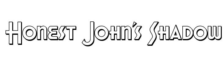 Honest John's Shadow Font