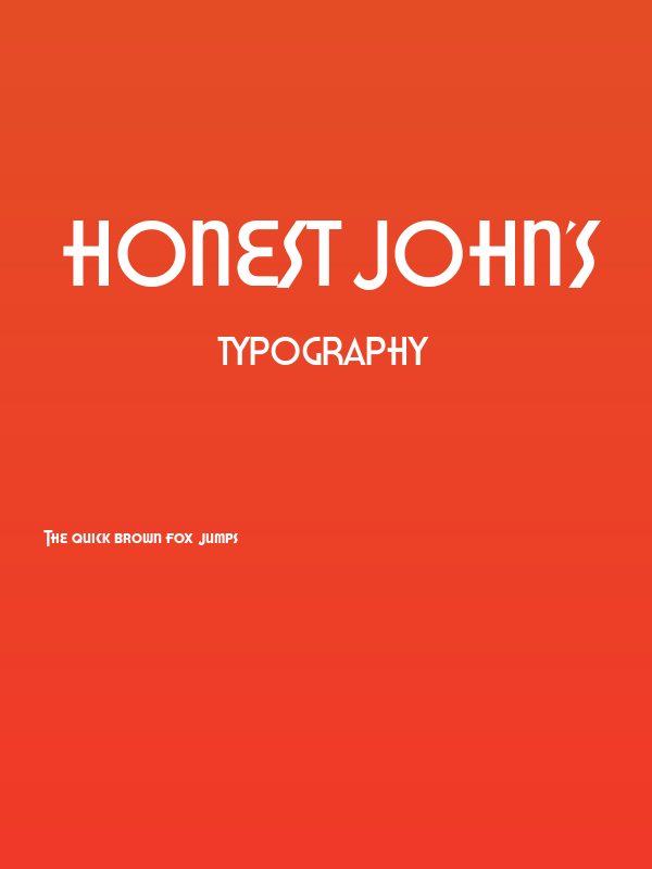 Honest John's Poster