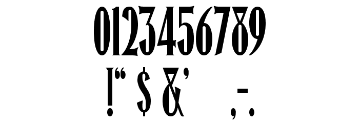 Honest Merchant Font OTHER CHARS