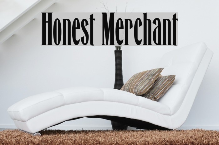 Honest Merchant Font examples
