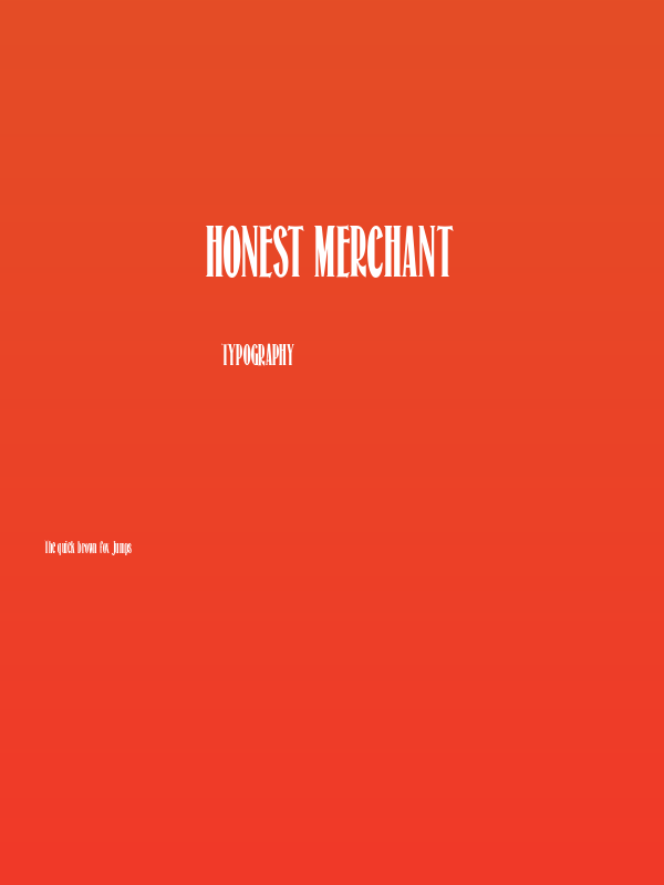 Honest Merchant Poster