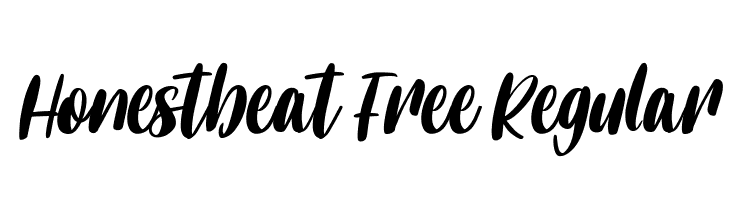 Honestbeat Free Regular  Скачать бесплатные шрифты