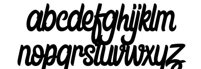 Honestly Brigtea Font LOWERCASE