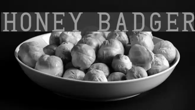 Honey Badger Font examples