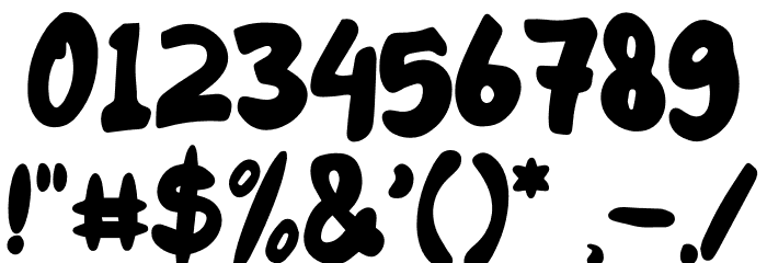 Honey Bear Bold Font OTHER CHARS
