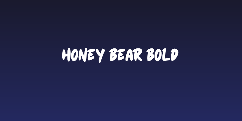 Honey Bear Bold Social Header