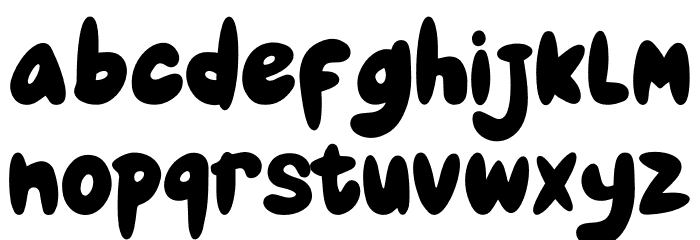 Honey Bear Bold Font LOWERCASE