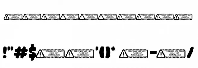 Honey Bee PERSONAL USE ONLY! Font OTHER CHARS