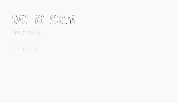 Honey Bee Regular Business Card