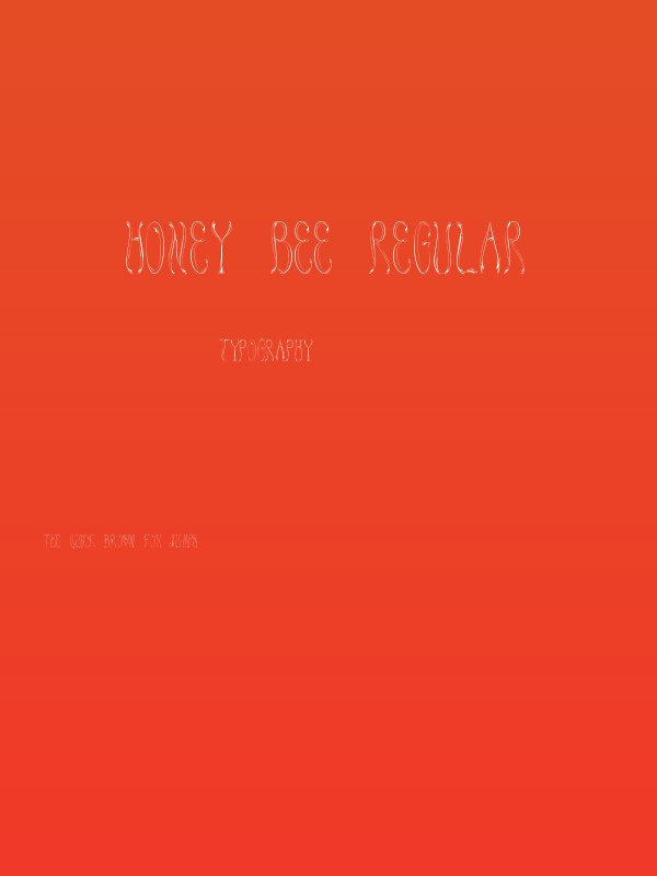 Honey Bee Regular Poster