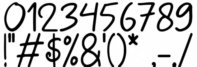 Honey Bee Font OTHER CHARS