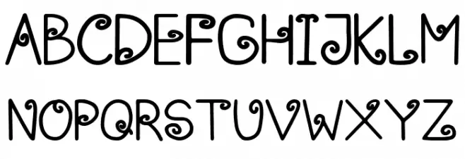 Honey Bee Font UPPERCASE