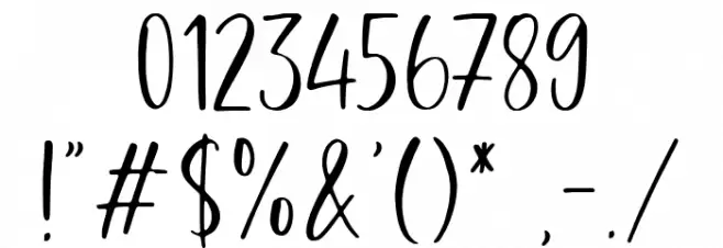 Honey Bread Font OTHER CHARS