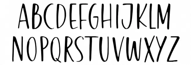 Honey Bread Caratteri MINUSCOLO