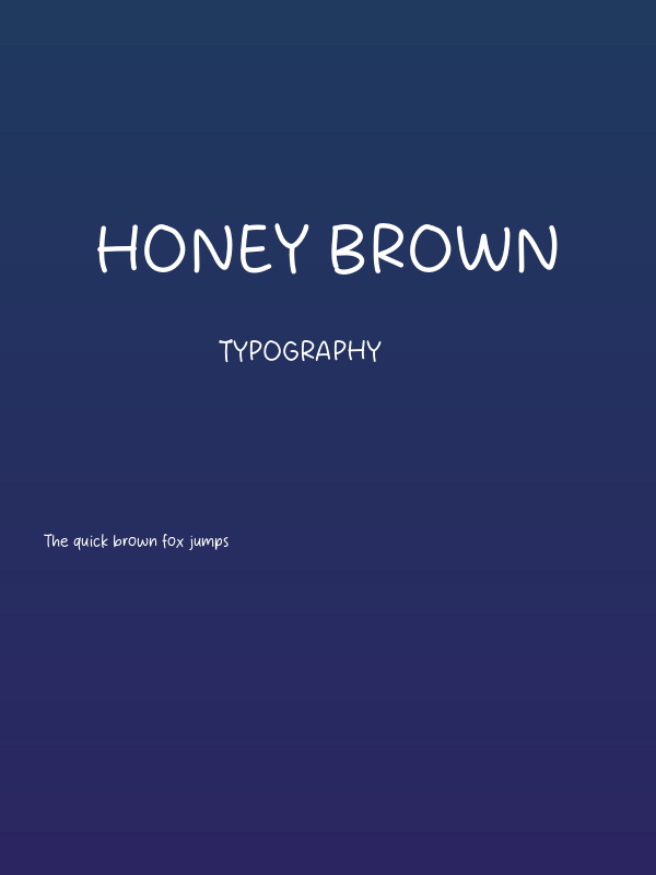 Honey Brown Poster