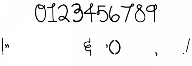 Honey Bunches Font Alte caractere
