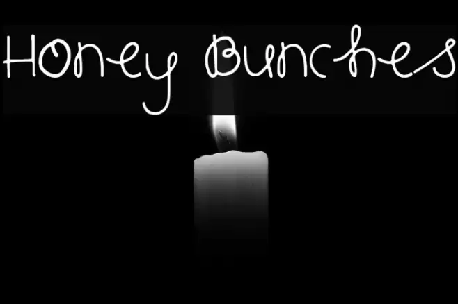 Honey Bunches Font examples