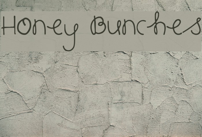 Honey Bunches Font examples