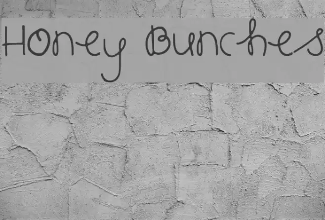 Honey Bunches Font examples
