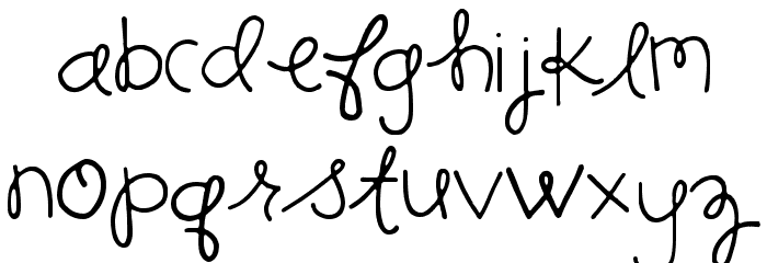 Honey Bunches Font LOWERCASE