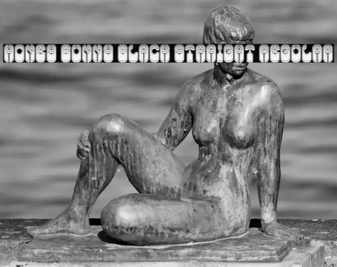 Honey Bunny Black Straight Regular Font examples