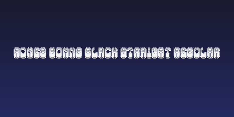 Honey Bunny Black Straight Regular Social Header