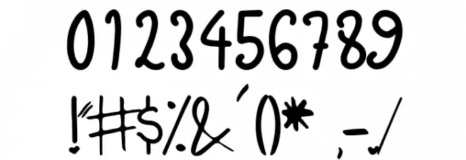 Honey Bunny Font OTHER CHARS